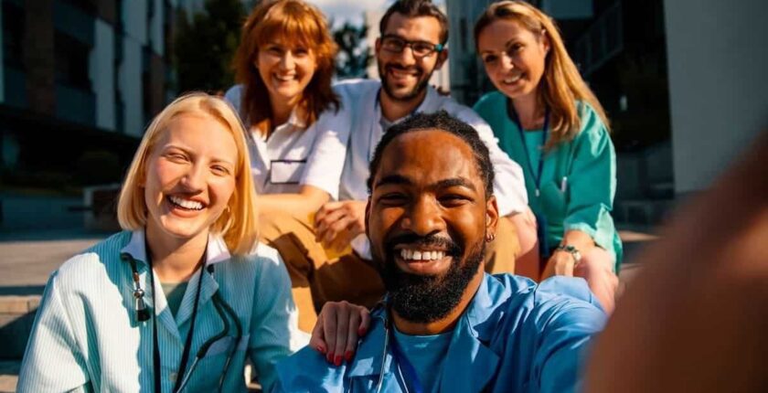 What kinds of profiles received ITAs in the latest healthcare and social services draw?